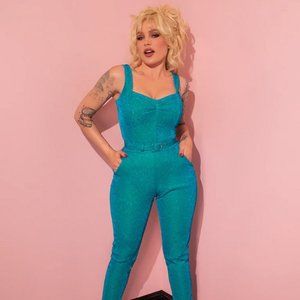 Vixen by Micheline Pitt Turquoise Pants